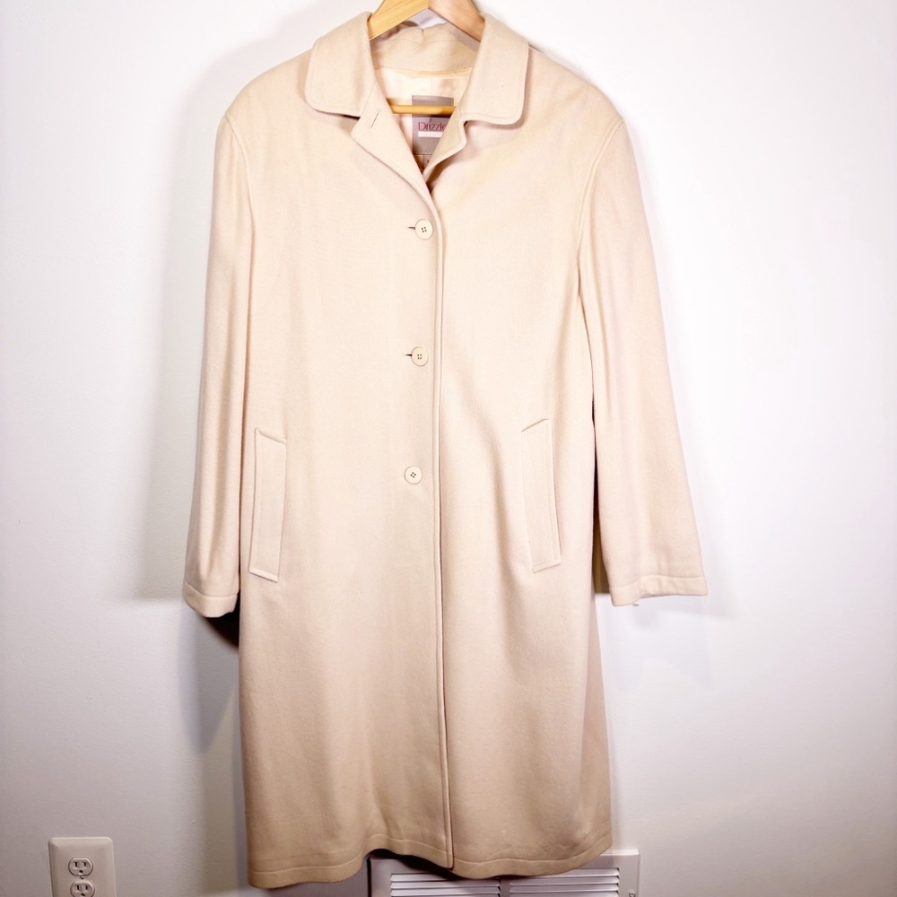 Vintage Drizzle Long Wool Coat